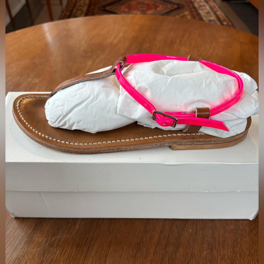 K Jacques Petrone t-strap sandals with interchangeable ankle straps size 38 - Picture 4 of 8